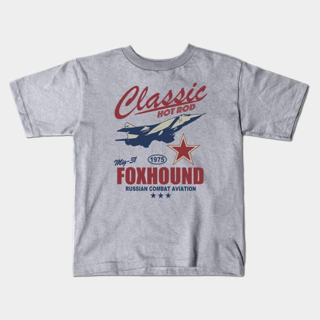 Mig-31 Foxhound Kids T-Shirt by TCP